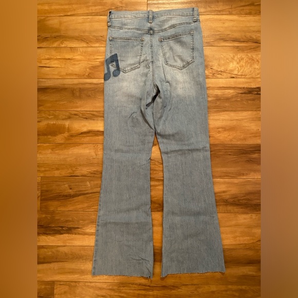 Fashion Nova Music Note Denim Flare Jeans - Picture 1 of 6